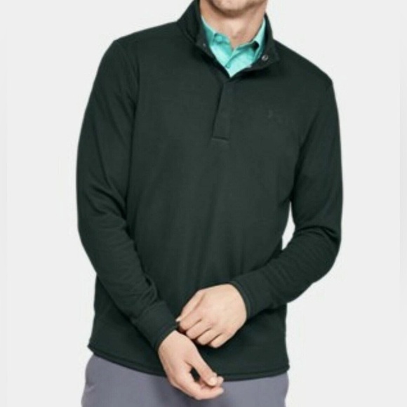 Under Armour Other - Under Armour Golf Men's UA Storm Sweater Fleece Mock Green XL 1317345 384
